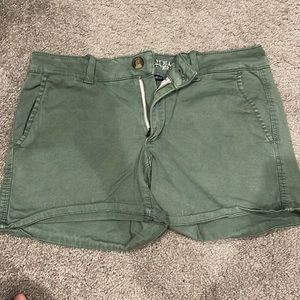 Olive green shorts